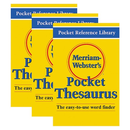 Merriam-Webster Merriam-Websters Pocket Thesaurus, PK3 MW-524X